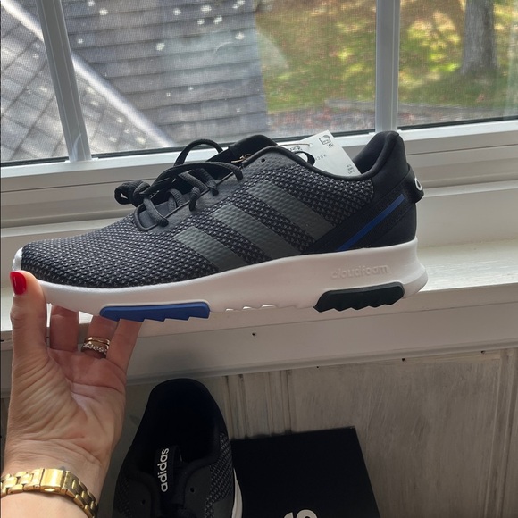 Adidas Racer TR 2.0 K Running Shoes – Black/Blue/white Size 7 US (Women’s 6.5) - Picture 5 of 7